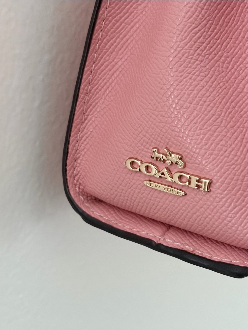 Coach Coral Pink Cherry Appliqué Top-Handle Satchel - Picture 5 of 8